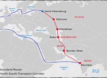روسیه و ایران در حال ایجاد یک مسیر تجاری جدید بین قاره‌ای