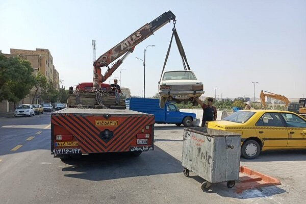 ۷۰ خودروی فرسوده از معابر تبریز جمع آوری شد