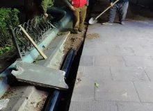 حذف آبیاری سنتی و توسعه شبکه آب خام در ۱۲ خیابان مرکزی شهر