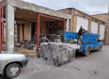 اجرای عملیات دیوارکشی پروژه باغ‌موزه ستارخان