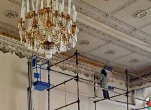 احیاء دیوارنگاره های سنتی در تالار تشریفات عمارت ساعت