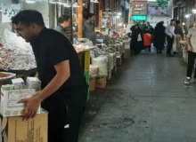 ساماندهی بساط چینی اصناف در بازار “شیشه‌گرخانه”